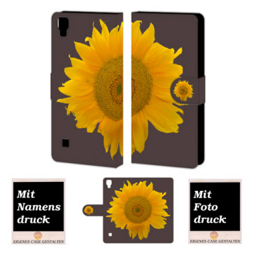 LG Optimus L9 Sonnenblumen Handy Tasche Hülle Foto Bild Druck