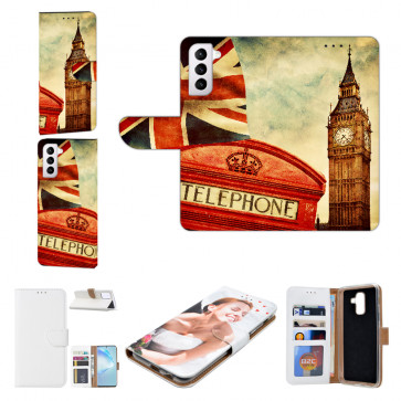 Samsung Galaxy S21 FE Schutzhülle Handy Tasche mit Big Ben London Fotodruck 