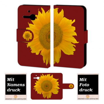 Alcatel One Touch MPop OT- 5020 Sonnenblumen Handy Tasche Hülle Foto Bild Druck