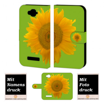Alcatel C7 Sonnenblumen Handy Tasche Hülle Foto Bild Druck