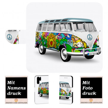 Samsung Galaxy Note 10 Plus Handy Hülle mit Bilddruck Hippie Bus