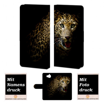 Huawei Y5 / Y6 2017 Tiger Handy Tasche Hülle Foto Bild Druck