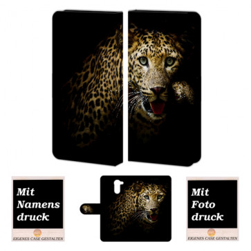 Huawei Y7/ Y7 Prime Individuelle Handy Tasche mit Leopard Fotodruck