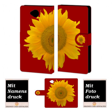 Microsoft Lumia 650 Sonnenblumen Handy Tasche Hülle Foto Bild Druck