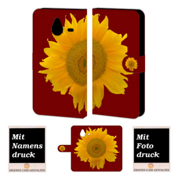 Microsoft Lumia 640 XL Sonnenblumen Handy Tasche Hülle Foto Bild Druck