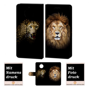 Motorola Moto G5s Handyhülle mit Foto Bild Druck zum selbst gestalten Löwe - Tiger