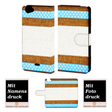 Wiko Rainbow jam Muster Handy Tasche Hülle Foto Bild Druck