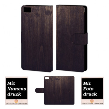 Xiaomi Mi 5 Holz Optik Handy Tasche Hülle Foto Bild Druck