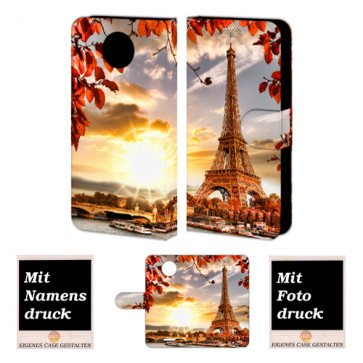 Motorola Moto C Plus Personalisierte Handyhülle mit Foto Druck Eiffelturm