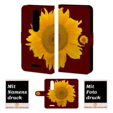 Moto Droid Turbo 2 Sonnenblumen Handy Tasche Hülle Foto Bild Druck