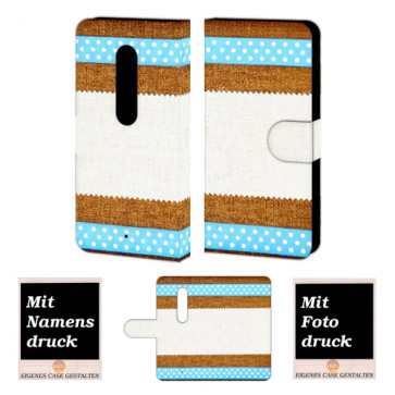 Moto X Play Muster Handy Tasche Hülle Foto Bild Druck