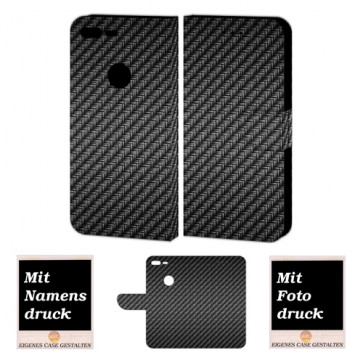 Google Pixel XL Personalisierte Handy Hülle Tasche mit Carbon + Bild + Druck