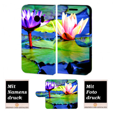 HTC 10 Personalisierte Handy Hülle mit Lotosblumen Foto Druck 