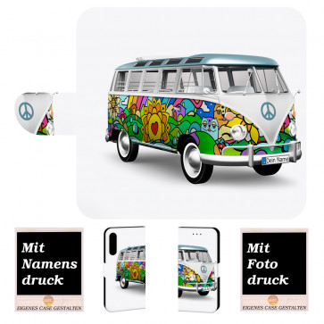 iPhone X Personalisierte Handyhülle mit Hippie Bus + Bilddruck Etui