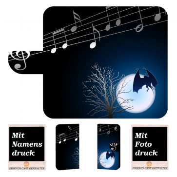 Huawei Mate 10 Schutzhülle Handy mit Fledermaus- Mond Fotodruck 