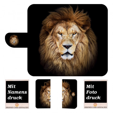 Huawei Mate 10 Schutzhülle Handy Tasche mit Löwe Bild Druck Etui