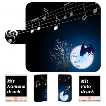 Huawei Mate 20 Handy Hülle Tasche mit Fledermaus- Mond Bilddruck 