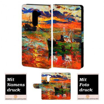 Handy Hülle Tasche für Huawei Mate 9 Lite mit Gemälde Fotodruck