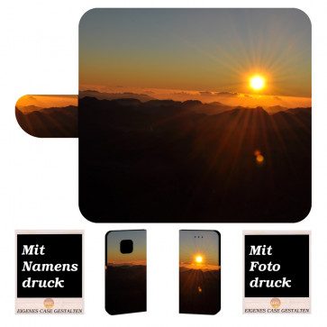 Handy Tasche mit Sonnenaufgang Fotodruck für Huawei Mate 20 Pro 