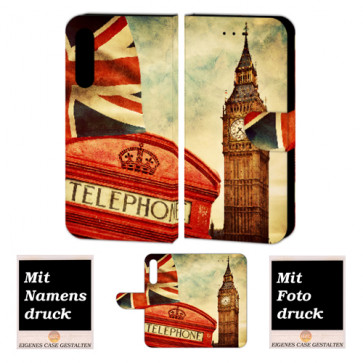 Huawei P20 Handy Hülle Tasche mit Big Ben-London Bilddruck