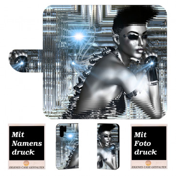 Samsung Galaxy Note 10 Plus Handy Hülle mit Bilddruck Robot Girl