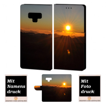 Samsung Galaxy Note 9 Schutzhülle Handyhülle mit Sonnenaufgang + Fotodruck