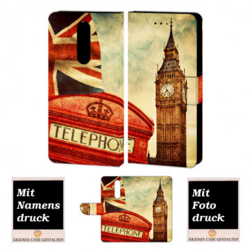 One Plus 6 Personalisierte Handy Hülle Tasche mit Big Ben-London + Foto Druck Etui