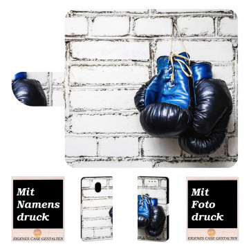 Personalisierte Handyhülle für Nokia 1 mit Boxhandschuhe + Bilddruck Text