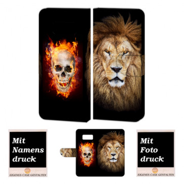 Samsung Galaxy S8 Handyhülle mit Fotodruck Löwe-Totenschädel