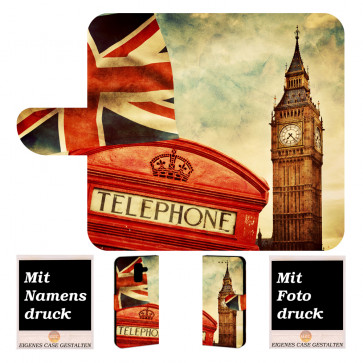 Samsung Galaxy J8 (2018) Handy Tasche mit Big Ben-London Bilddruck