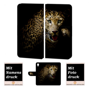 Personalisierte Handyhülle mit Leopard Fotodruck für Sony Xperia X 
