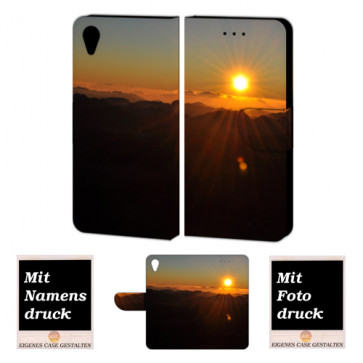 Handy Tasche Hülle mit Fotodruck Sonnenaufgang für Sony Xperia X