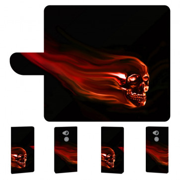 Handyhülle mit Totenschädel Bilddruck für Sony Xperia XA2 Ultra 