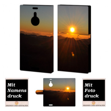 Nokia Lumia 1520 Individuelle Handyhülle mit Sonnenaufgang + Bilddruck Etui 