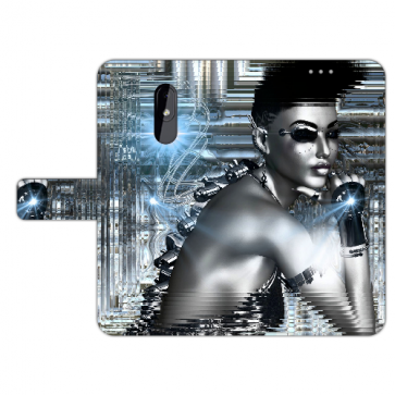 Individuelle Handy Hülle für Nokia 3.2 mit Fotodruck Robot Girl Tasche