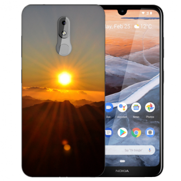 Silikon TPU Handy Hülle mit Bilddruck Sonnenaufgang für Nokia 3.2 