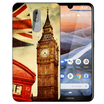 Silikon TPU Handy Hülle für Nokia 3.2 Case mit Bilddruck Big Ben London
