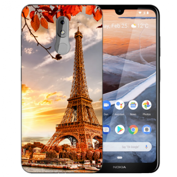 Silikon TPU Handy Hülle für Nokia 3.2 Case mit Bilddruck Eiffelturm