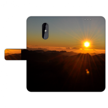 Schutzhülle Handy Hülle mit Fotodruck Sonnenaufgang für Nokia 3.2 Etui