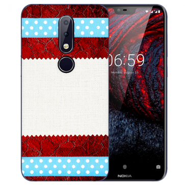 Nokia 6.1 Plus (2018) TPU Hülle mit Fotodruck Muster Schutzhülle