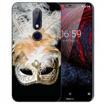 Nokia 6.1 Plus (2018) Silikon TPU Hülle mit Fotodruck Venedig Maske