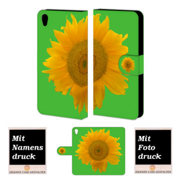 One Plus X Sonnenblumen Handy Tasche Hülle Foto Bild Druck
