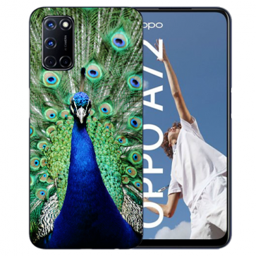 TPU Schutzhülle für Oppo A52 / A72 / A92 Case mit Pfau Fotodruck 