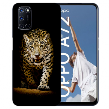 TPU Handy Hülle für Oppo A52 / A72 / A92 mit Leopard bei der Jagd Fotodruck  TPU Handy Hülle für Oppo A52 / A72 / A92 mit Leopard bei der Jagd Fotodruck