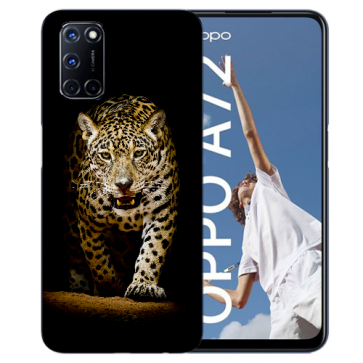 TPU Handy Hülle für Oppo A52 / A72 / A92 mit Leopard bei der Jagd Fotodruck 