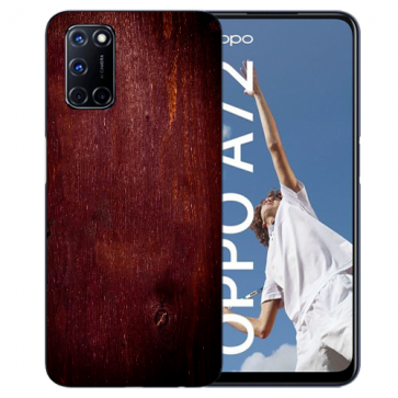 TPU Handy Hülle für Oppo A52 / A72 / A92 mit Eichenholz -Optik Fotodruck  TPU Handy Hülle für Oppo A52 / A72 / A92 mit Eichenholz -Optik Fotodruck
