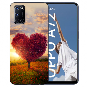 Oppo A52 / A72 / A92 Schutzhülle TPU Case mit Fotodruck Herzbaum