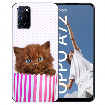 TPU Handy Hülle für Oppo A52 / A72 / A92 mit Kätzchen Braun Fotodruck  TPU Handy Hülle für Oppo A52 / A72 / A92 mit Kätzchen Braun Fotodruck