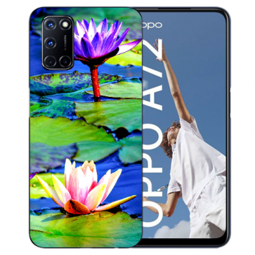 Oppo A52 / A72 / A92 TPU Handy Hülle Etui mit Lotosblumen Fotodruck  Oppo A52 / A72 / A92 TPU Handy Hülle Etui mit Lotosblumen Fotodruck