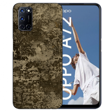TPU Handy Hülle für Oppo A52 / A72 / A92 mit Braune Muster Fotodruck Etui TPU Handy Hülle für Oppo A52 / A72 / A92 mit Braune Muster Fotodruck Etui